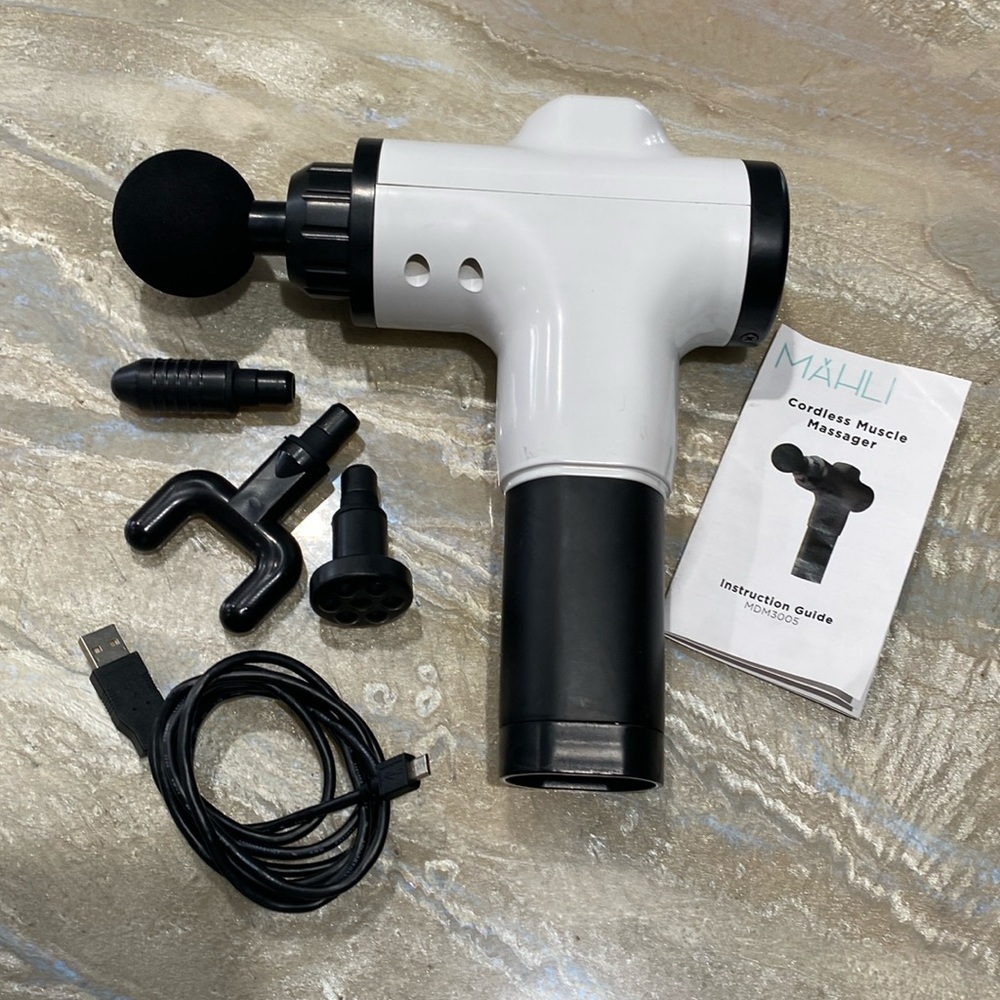 Cordless Vibration Muscle Massager with Charging Cable Included
